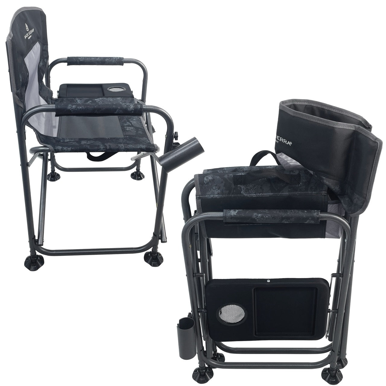 Voyageur Ventback Fishing Chair - AXS Camo™ Shroud Carbon