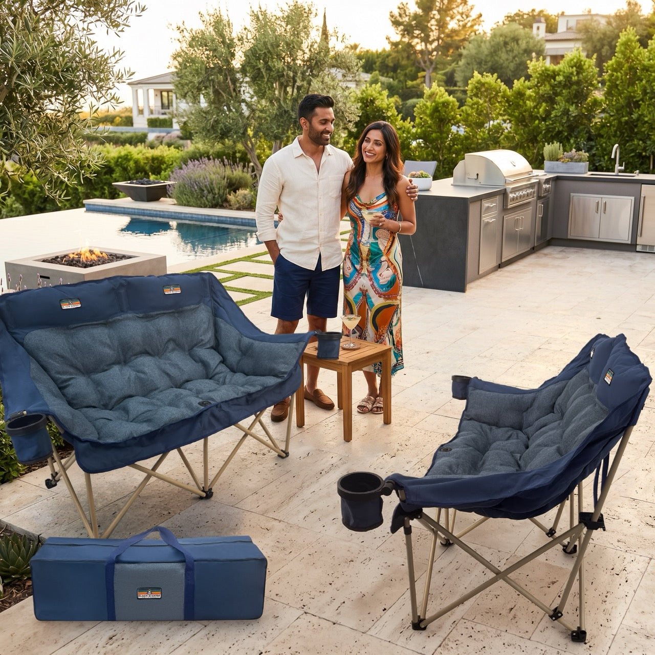 Solstice Comfort Cloud Sofa - Blue