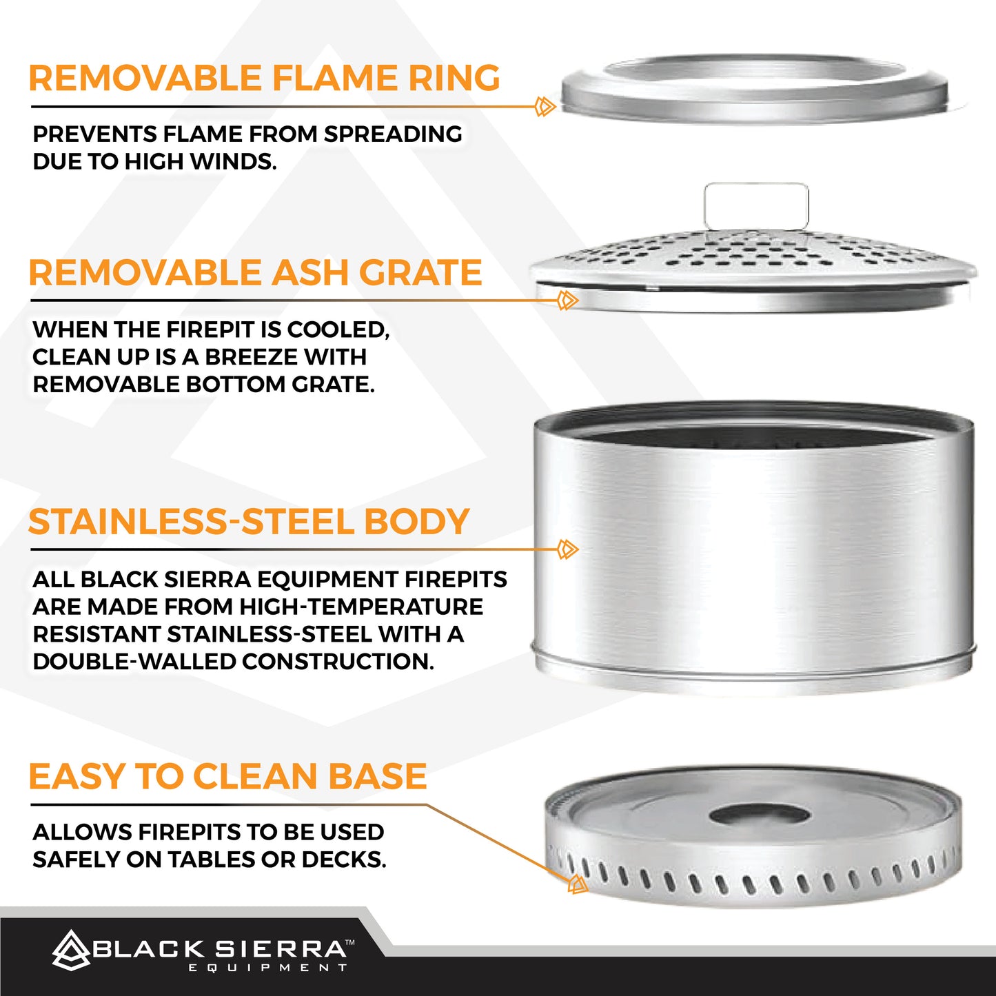 Denali - 19" Outdoor Firepit