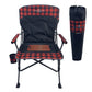 Heated Alpha Hardarm Chair, Red Buffalo Check