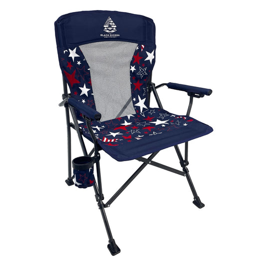 Stars & Stripes Alpha Ventback Hardarm Chair