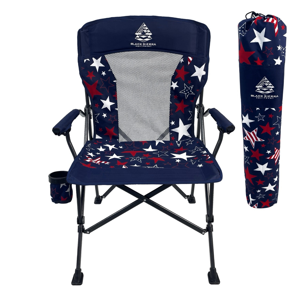 Stars & Stripes Alpha Ventback Hardarm Chair