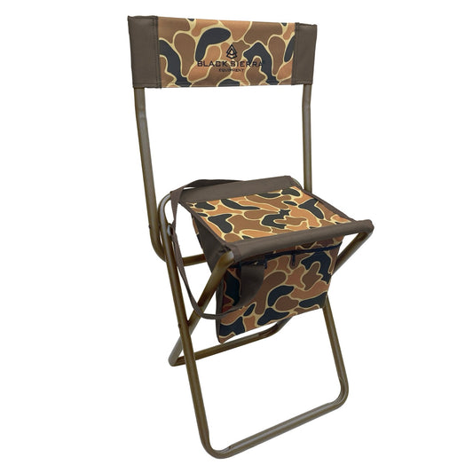 High Back Shooter Stool - AXS Camo™ Heritage Field