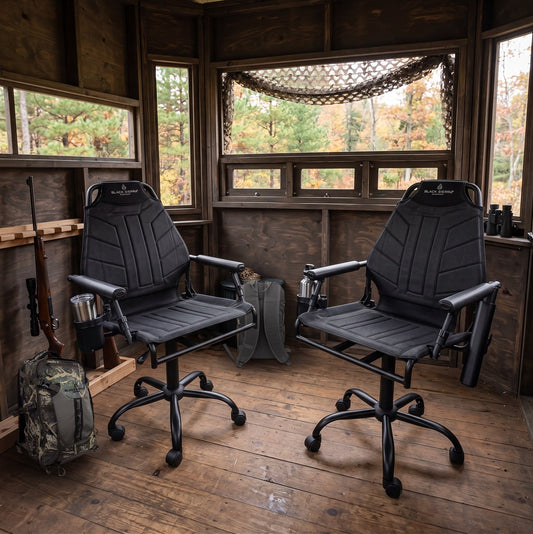 Hi-Line Wheeled Swivel Blind Chair