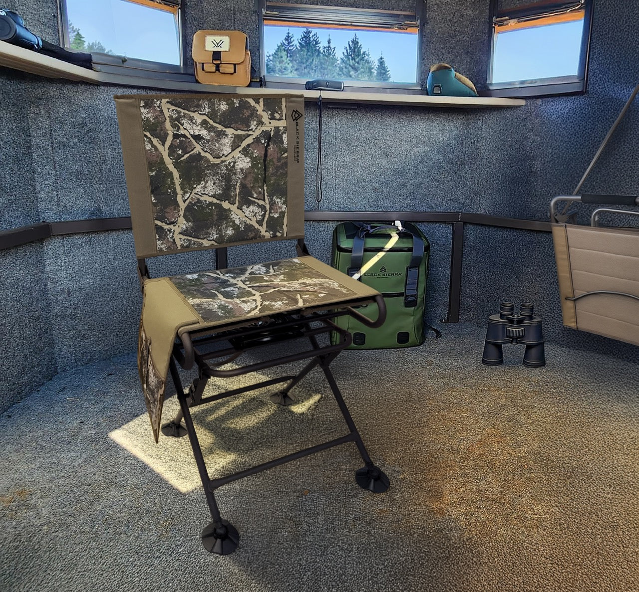 Engage Swivel Blind Chair - AXS Camo™ Shroud Ranger