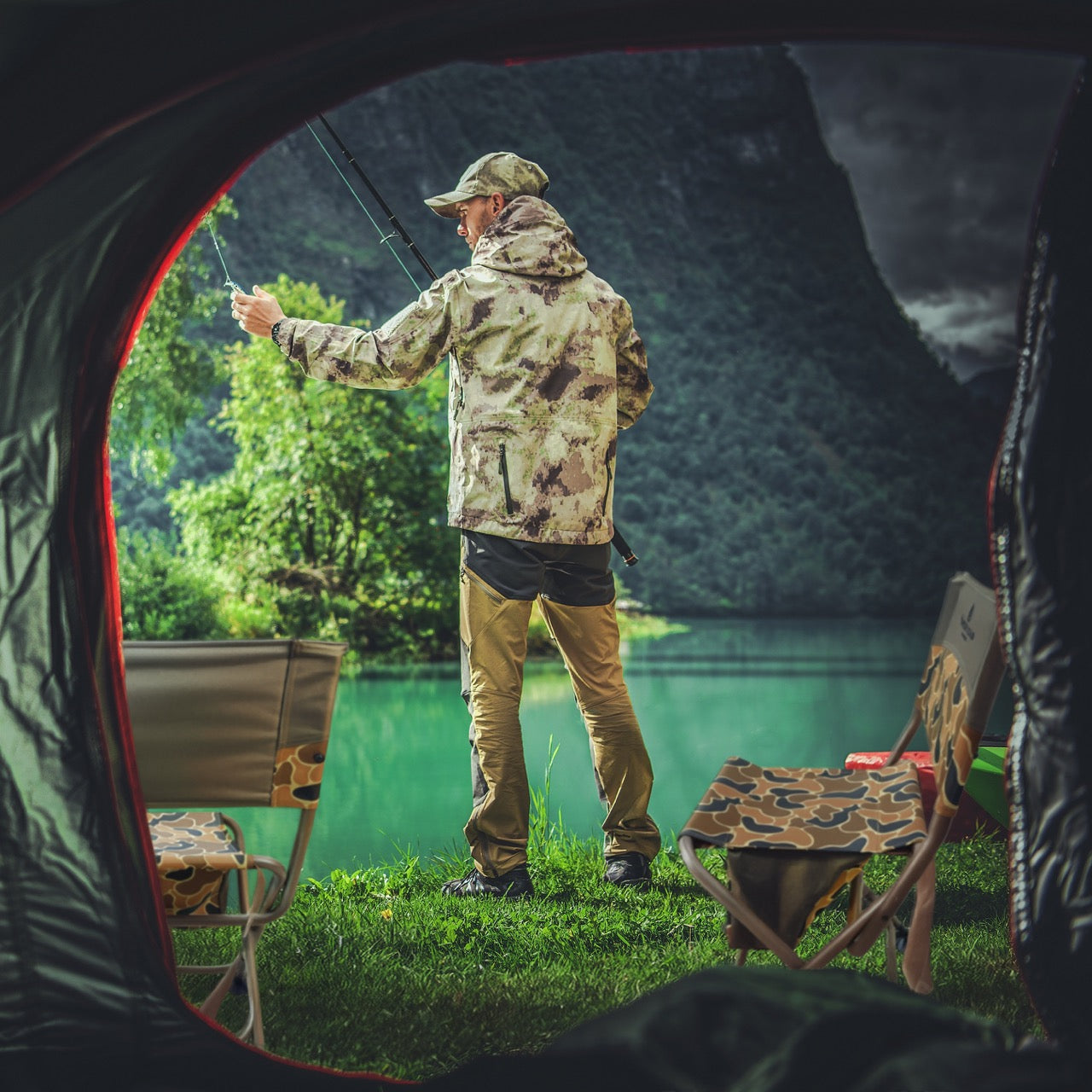 All-Terrain Hunting Chair - AXS Camo™ Heritage Field