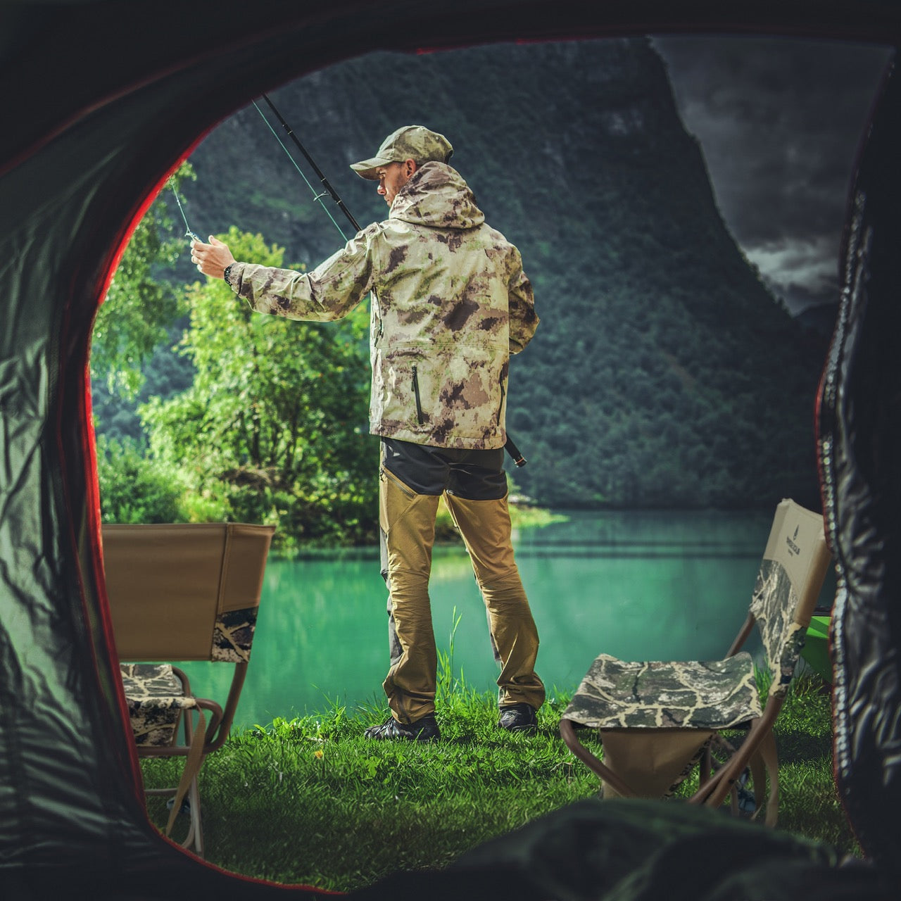 All-Terrain Hunting Chair - AXS Camo™ Shroud Ranger