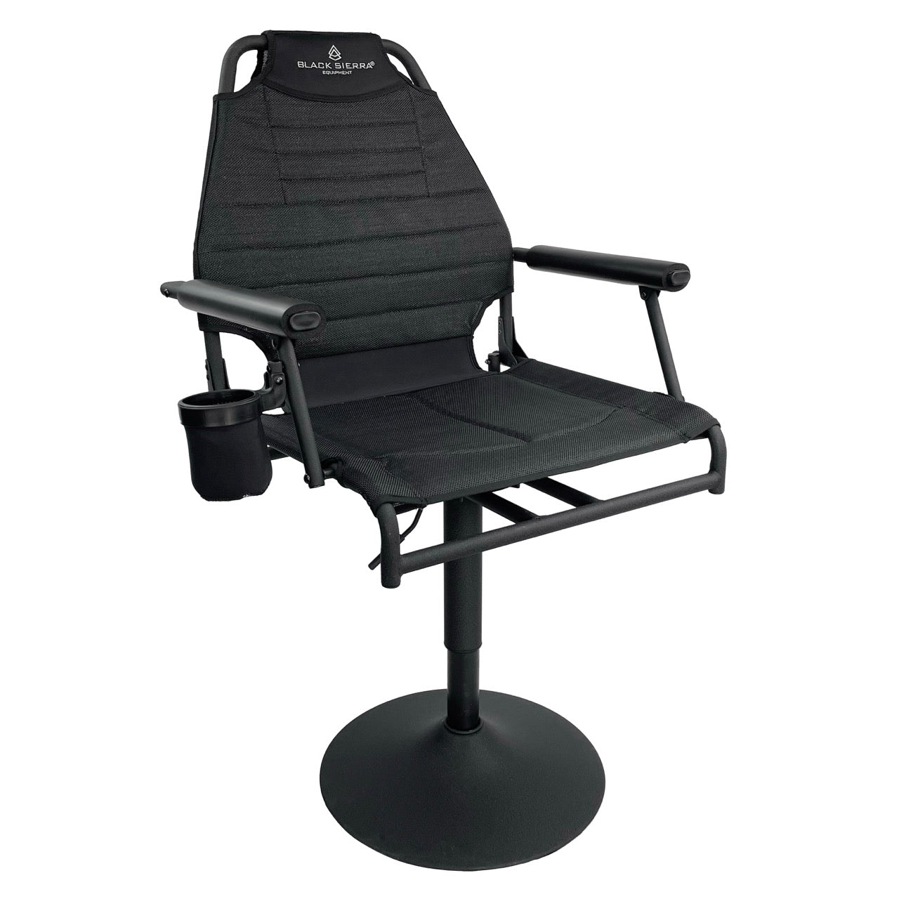 Hi-Line Elevated Swivel Blind Chair