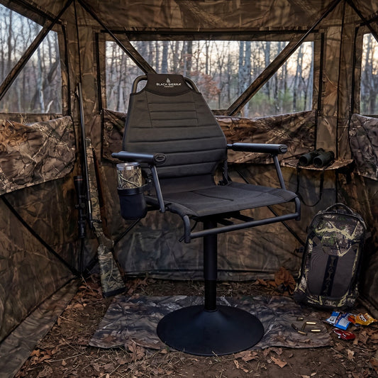 Hi-Line Elevated Swivel Blind Chair