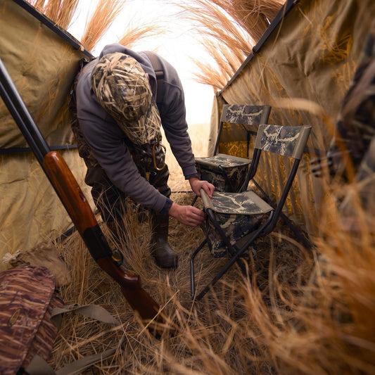 High Back Shooter Stool - AXS Camo™ Shroud Ranger