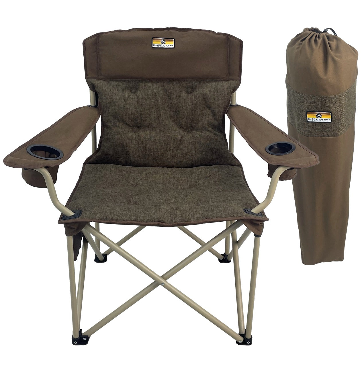 Solstice Silverback XL Padded Chair - Brown