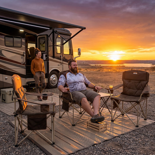 Solstice Silverback XL Padded Chair - Brown