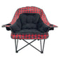Comfort Cloud Chair - Red Buffalo Check/Black Fleece
