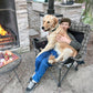 Heated Comfort Cloud Chair - Gray Buffalo Check/Black Fleece