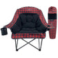 Heated Comfort Cloud Chair - Red Buffalo Check/Black Fleece
