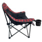 Heated Comfort Cloud Chair - Red Buffalo Check/Black Fleece