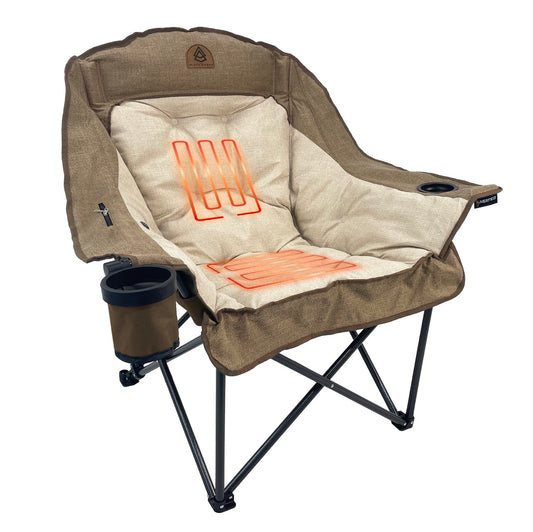 Heated Comfort Cloud Luxe Chair - Tan