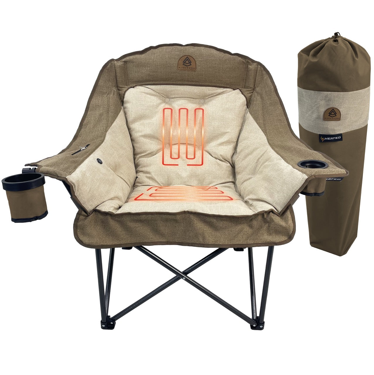 Heated Comfort Cloud Luxe Chair - Tan
