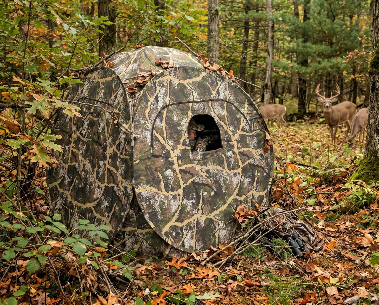 Run N' Gun XL Hunting Blind - AXS Camo™ Shroud Ranger