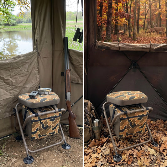 Slamr Swivel Hunt Stool - AXS Camo™ Heritage Field