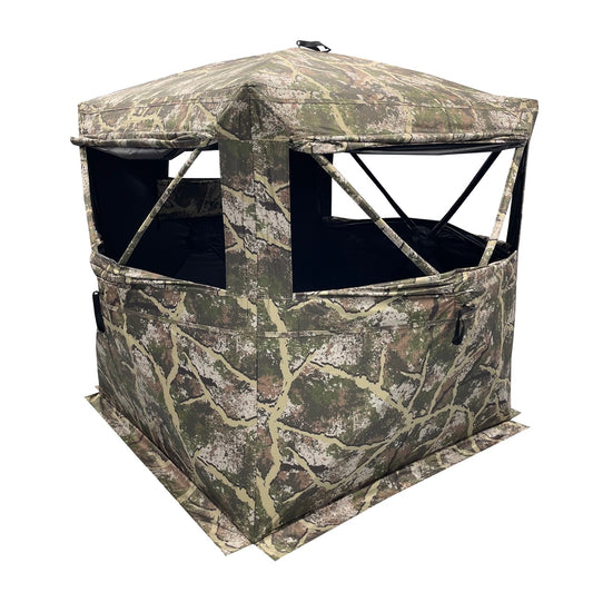 Stealth 5 Hub Hunting Blind - AXS Camo™ Shroud Ranger