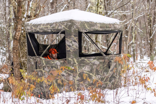 Stealth 5 Hub Hunting Blind - AXS Camo™ Shroud Ranger