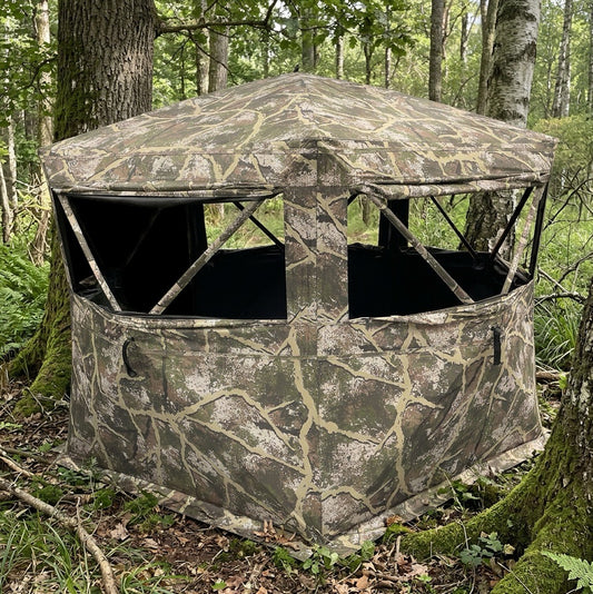 Stealth 6 Hub Hunting Blind - AXS Camo™ Shroud Ranger