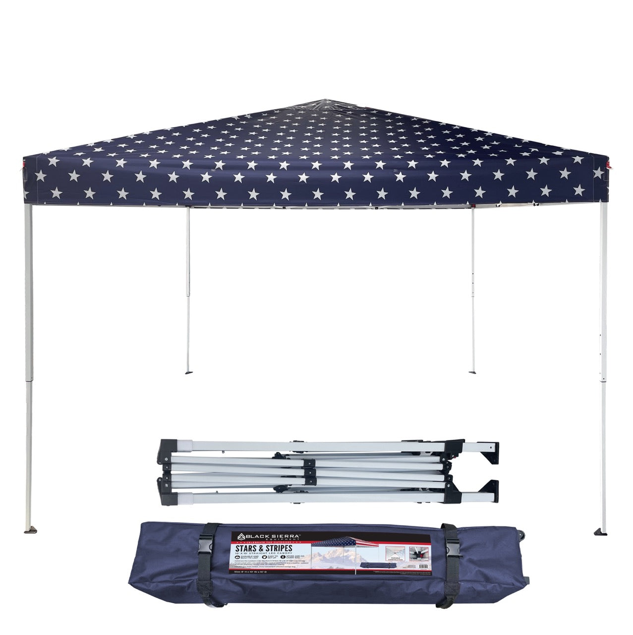 Stars & Stripes 10’ X 10’ Straight Leg Canopy