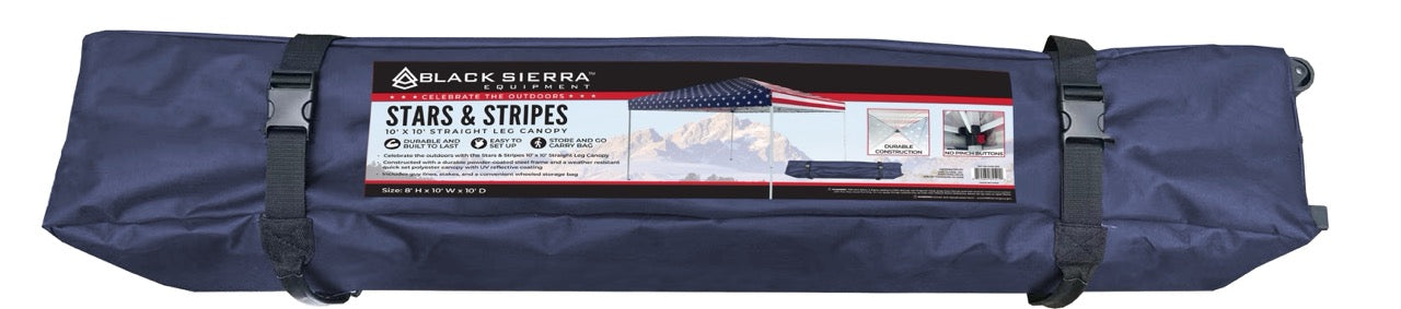 Stars & Stripes 10’ X 10’ Straight Leg Canopy