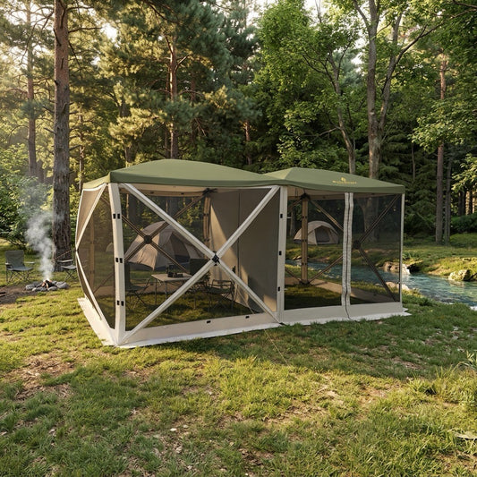 Outpost Doublerow 16' x 8' XPress Set Screen House