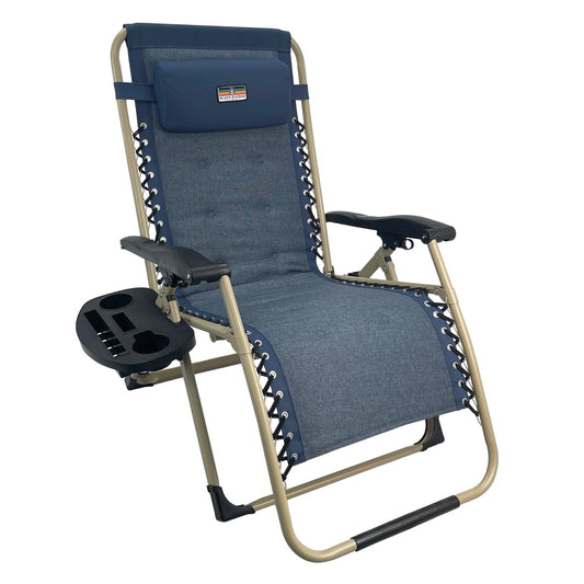 Solstice XL Padded Zero Gravity Chair - Blue