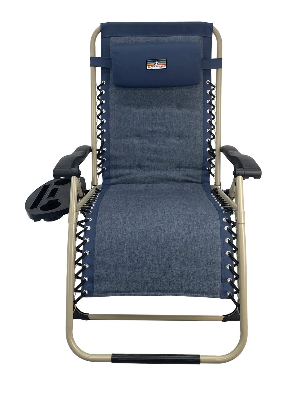 Solstice XL Padded Zero Gravity Chair - Blue
